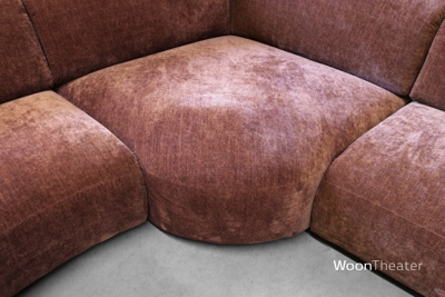 Retro afgeronde elementenbank Woody