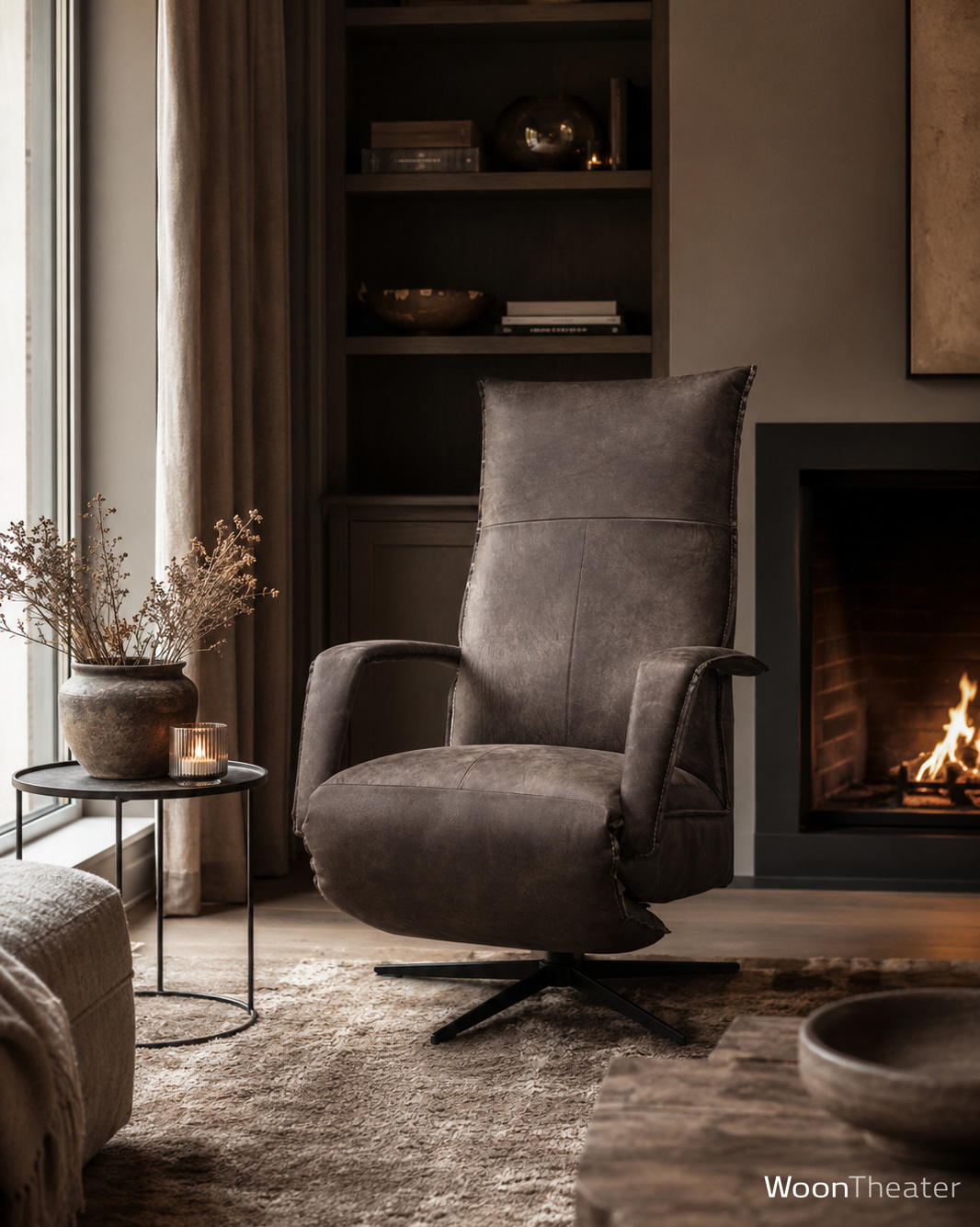 Stoere relaxfauteuil Denzel | Electrische verstelbaar