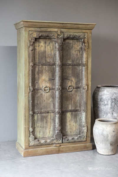 Dichte vintagekast | landelijk wonen