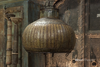 Hanglamp van authentieke waterkruik | India