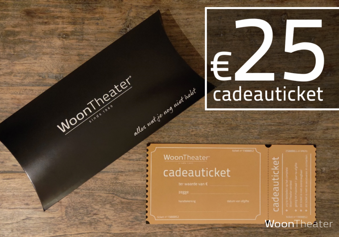 Vijfentwintig euro | WoonTheater Cadeauticket