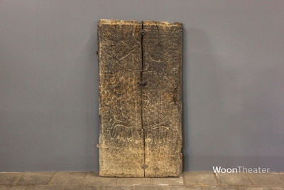 Antieke houtsnijwerk deur | Zuid India