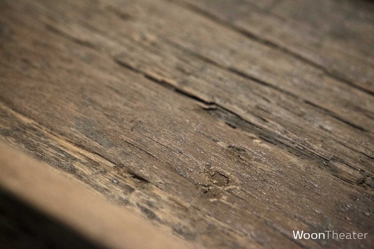 Serveertray | Rustiek oud hout | Opstaande rand