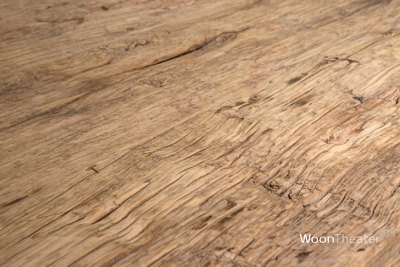 Robuuste eettafel | oud elmblad