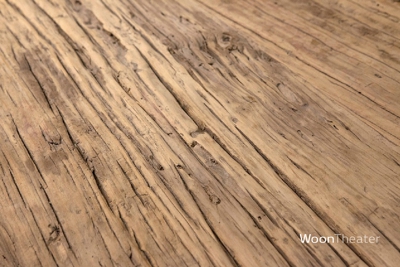 Robuuste eettafel | oud elmblad