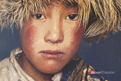 Wandpaneel ingelijst | Tibetan boy