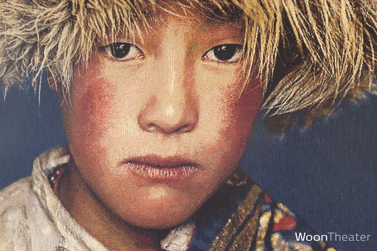 Wandpaneel ingelijst | Tibetaans jongetje 