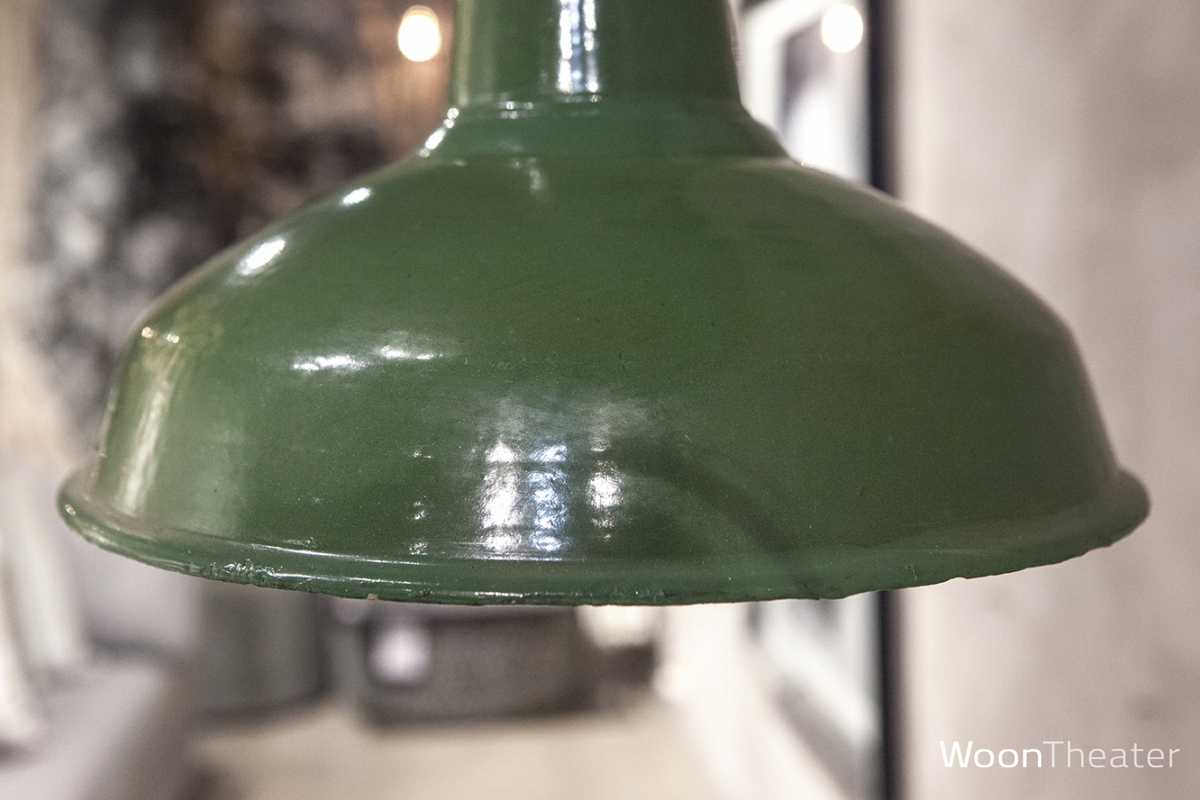 vintage hanglamp groen