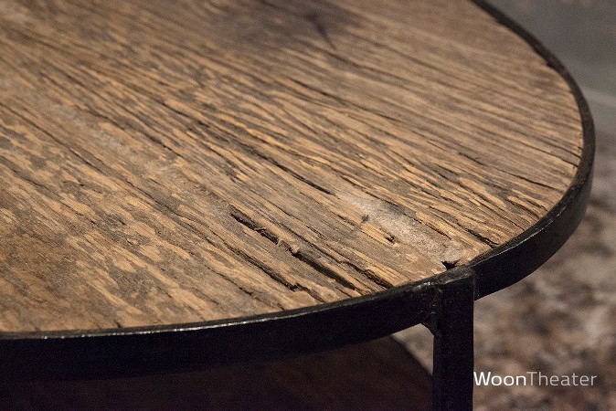 Ovale salontafel Atlanta | metalen onderstel