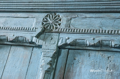 Origineel oude kast | blauw