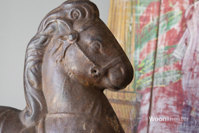 Antiek speelgoedpaard | India