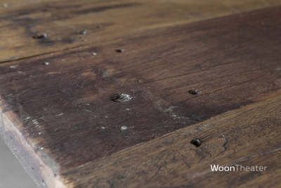 Rustieke fabrieks eettafel | oud hout