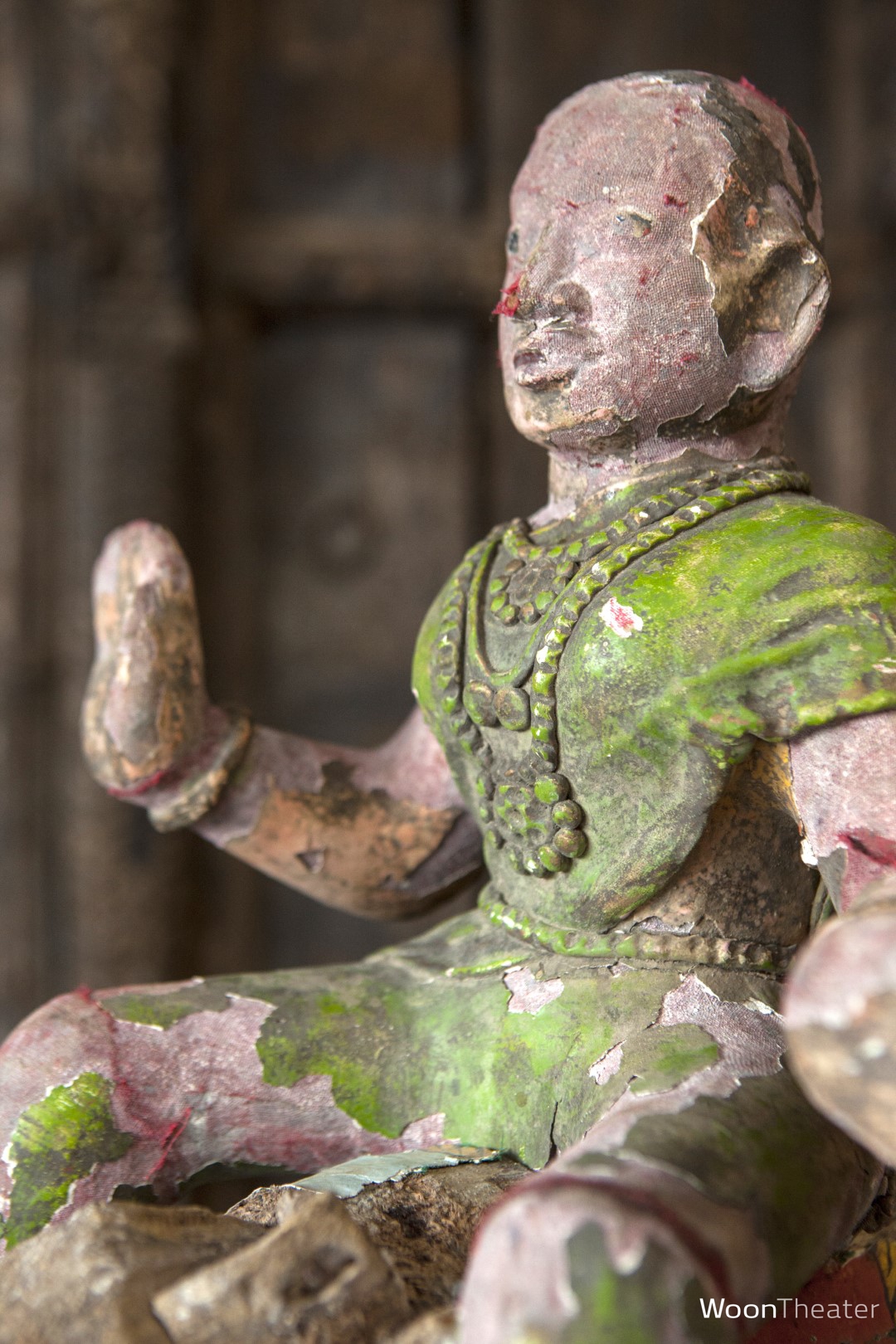 Antiek tempelbeeld Indrani | India