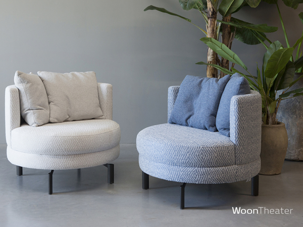 Outdoor fauteuil | Mojo Blue | Incl. 2 sierkussens en beschermhoes