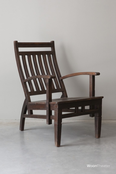 Origineel oude houten fauteuil | India