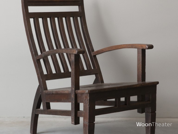 Origineel oude houten fauteuil | India
