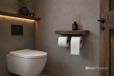 rustieke toilet rollen houder