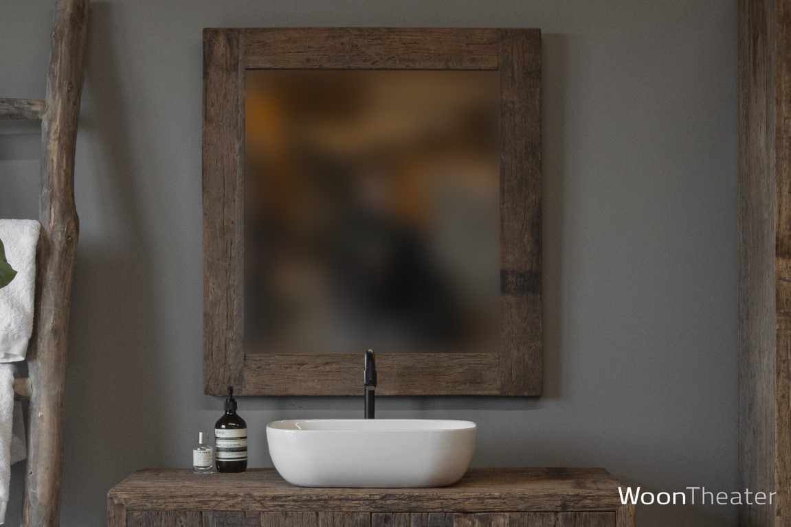 Rustieke oud houten spiegel | Sofia M