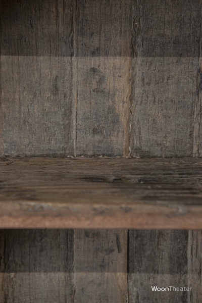 Landelijk rustiek houten wandrek | Cottage | Extra small
