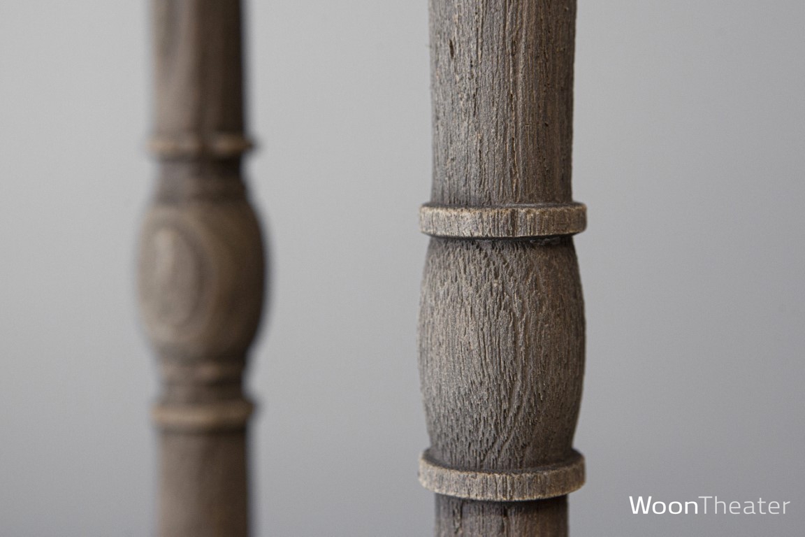 Rustiek houten kandelaar | Job