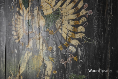 Oud beschilderd wandpaneel | India