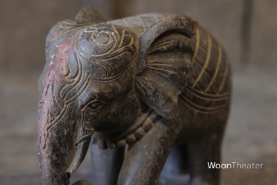 Origineel oud beeldje olifant | India