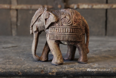 Origineel oud beeldje olifant | India