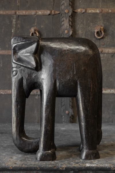 Origineel oud beeld olifant | India
