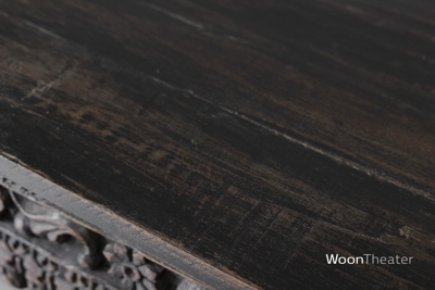 Origineel oude wandtafel met houtsnijwerk | India