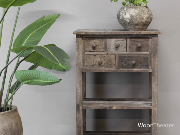 Landelijke haltafel met lades | Lucia | Island Collection