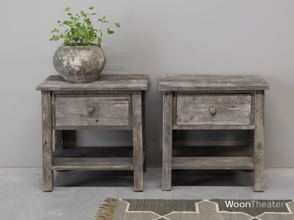 Landelijke bijzettafel met lade | Barts | Island Collection