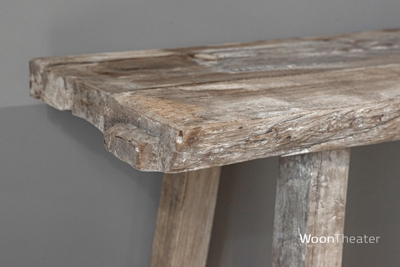 Oud houten landelijke sidetable | 150 - 170 cm | naturel