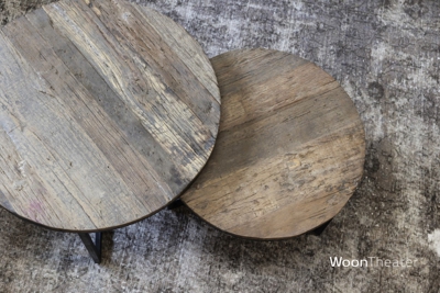 Salontafel rustiek oud hout | Dirk | Small