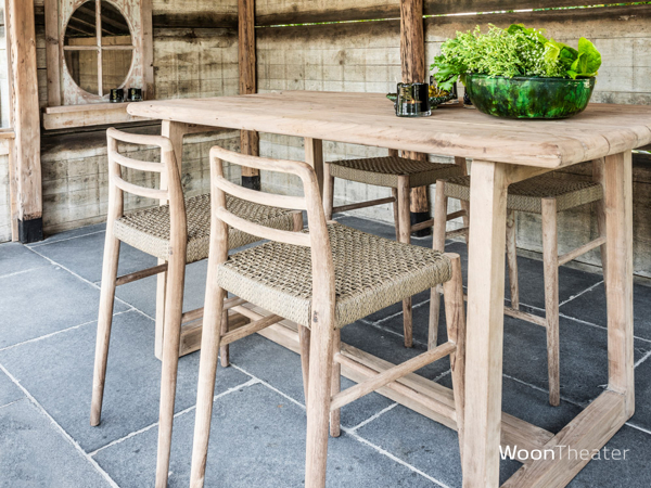 Teakhouten bartafel Dennis | Large | Gommaire