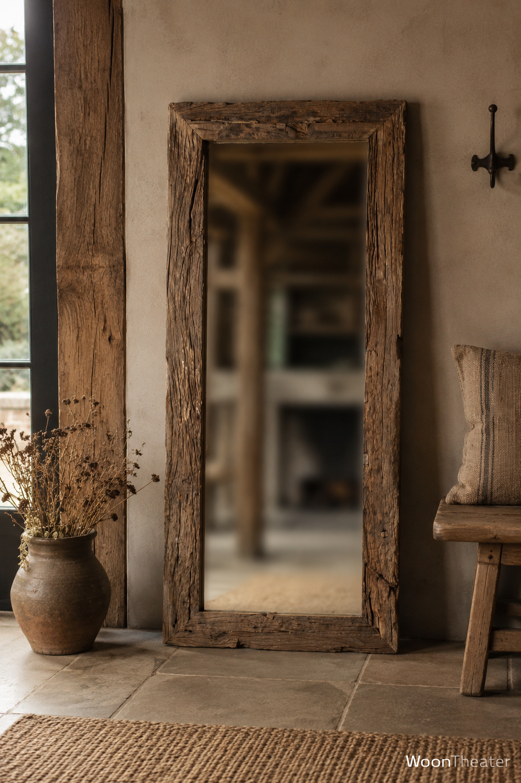 Oud houten spiegel | Tribal | Large