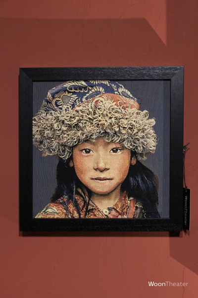 Wandpaneel ingelijst | Tibetaans meisje