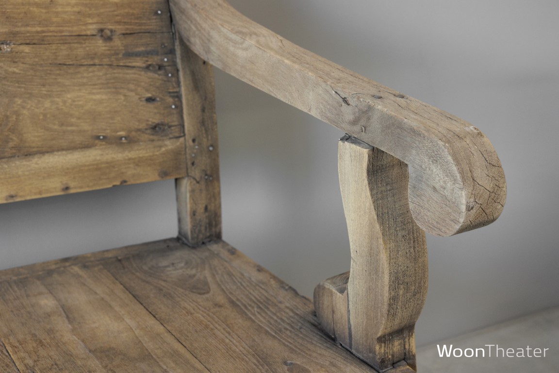 Origineel oude houten bank | landelijke stijl
