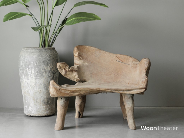 Wortelhout bankje | organisch