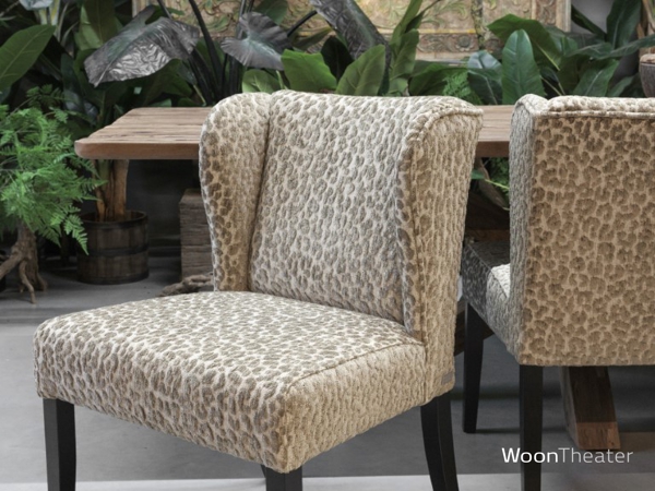 Set/3 Elegante landelijke & stijlvolle eetkamerstoel Teramo