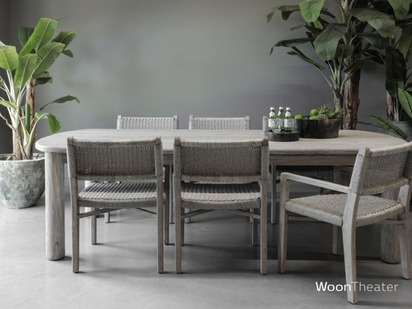 Tijdloze teakhouten outdoor eettafel | Saint Tropez