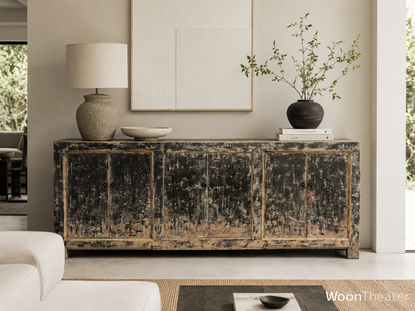 Verweerd sleets zwart dressoir | China