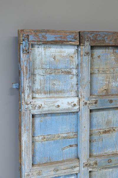 Authentieke blauwe Indiase deur