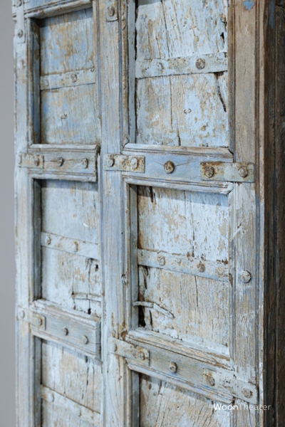Origineel oude blauwe deur | India