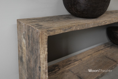 Wandtafel oud rustiek hout