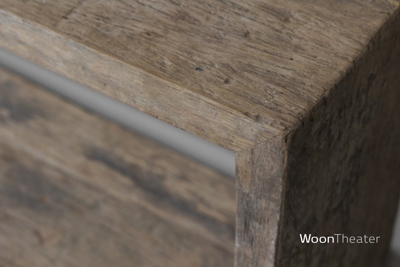 Wandtafel oud rustiek hout