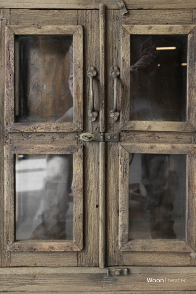 Origineel oud vitrinekastje | rustiek