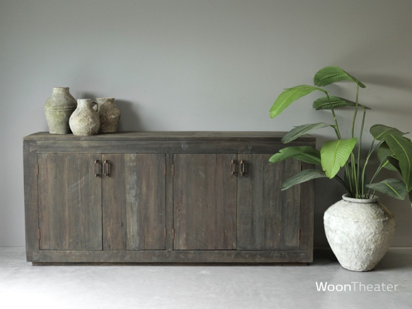 Dressoir 4 drs oud verweerd hout | Sempre Collection