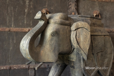 Origineel oude houten olifant | India