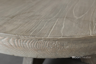 Ronde salontafel | oud hout