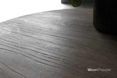 Ronde salontafel | oud hout